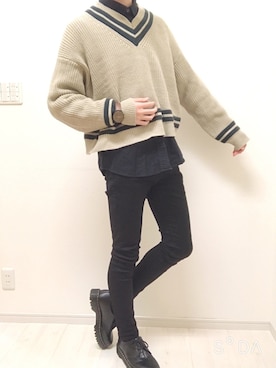 「時計」｜「アイテム（その他）」を使った、ROTOさん（メンズ・182cm）の春コーディネート