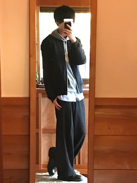 「Dr. Martens（ドクターマーチン）のDr.Martens (ドクターマーチン)/1461 3EYE GIBSON SHOES（その他シューズ）」を使った、優さん（メンズ・173cm）の春コーディネート