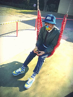 Cham:)さん（メンズ・173cm）の冬コーディネート