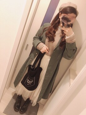 「haco!（ハコ）のアイテム（その他アウター）」を使った、はる🐰さん（レディース・165cm）の春コーディネート