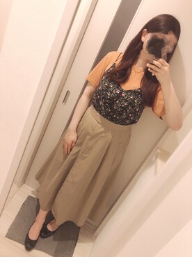 「マキシスカート」｜「アイテム（トレンチコート）」を使った、はる🐰さん（レディース・165cm）の夏コーディネート