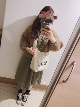 「MHL.」｜「アイテム（ワンピース/ドレス）」を使った、はる🐰さん（レディース・165cm）の春コーディネート