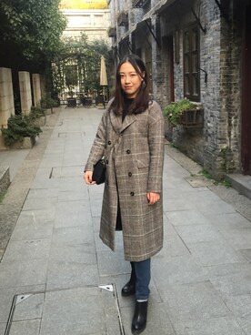「衣品天成のアイテム（ダッフルコート、その他）」を使った、西恩下次再见_SYさん（レディース）の春コーディネート