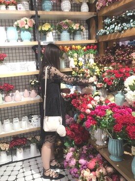 「peacebirdのアイテム（スカート、ブラック系）」を使った、西恩下次再见_SYさん（レディース）の春コーディネート