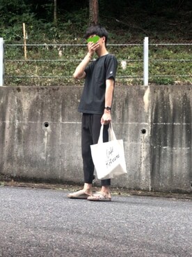 「アイテム（バングル/リストバンド）」を使った、tasukuさん（メンズ・180cm・20代）の夏コーディネート