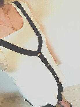 「ZARA WOMAN（ザラウーマン）のアイテム（その他トップス、ホワイト系）」を使った、 shaoさん（レディース・167cm）の夏コーディネート