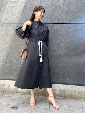 「ASTRAET（アストラット）のアイテム（ワンピース/ドレス）」を使った、濱田愛祐美さん（レディース・164cm）の春コーディネート