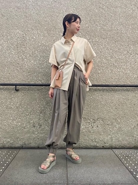 「ベーシック/トラッド」｜濱田愛祐美さん（レディース・164cm）の春コーディネート