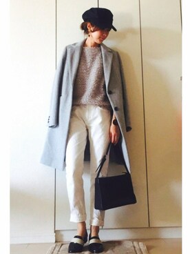 「VIS（ビス）のアイテム（ジャケット/アウター）」を使った、NAnaさん（レディース・158cm）の冬コーディネート
