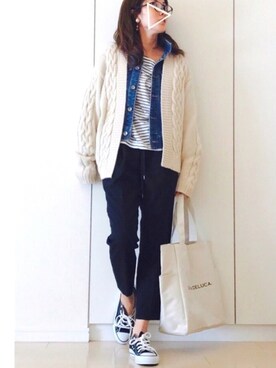 「FREE'S MART（フリーズマート）のアイテム（ジャケット/アウター）」を使った、NAnaさん（レディース・158cm）の冬コーディネート