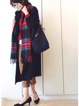 「Juze（ジュゼ）のアイテム」を使った、NAnaさん（レディース・158cm）の冬コーディネート