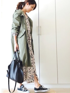 「CONVERSE（コンバース）のconverse（コンバース） ALL STAR OX（オールスターOX）（スニーカー）」を使った、NAnaさん（レディース・158cm）の春コーディネート