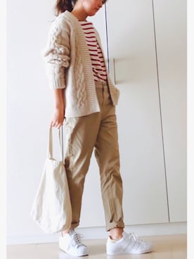 「adidas（アディダス）の【別注】＜adidas Originals（アディダス）＞∴SUPERSTAR 80s スーパースター/スニーカー ◆（スニーカー）」を使った、NAnaさん（レディース・158cm）の春コーディネート