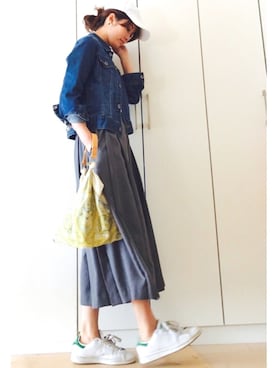 「FREE'S MART（フリーズマート）のアイテム（ジャケット/アウター）」を使った、NAnaさん（レディース・158cm）の春コーディネート