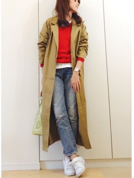 「春コート」｜NAnaさん（レディース・158cm）の春コーディネート