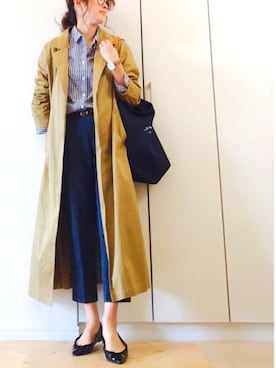 「春コート」｜NAnaさん（レディース・158cm）の春コーディネート