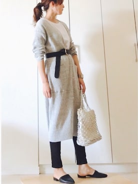 「Juze（ジュゼ）のアイテム」を使った、NAnaさん（レディース・158cm）の春コーディネート