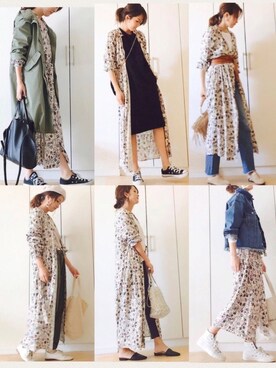 「united arrows」｜「アイテム（デニムジャケット）」を使った、NAnaさん（レディース・158cm）の春コーディネート