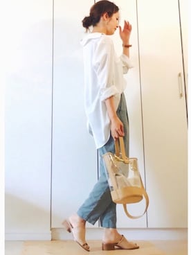 「abcdevol（エービーシーディーイーボル）のアイテム」を使った、NAnaさん（レディース・158cm）の春コーディネート