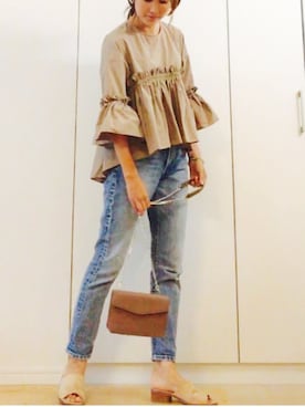 「abcdevol（エービーシーディーイーボル）のアイテム」を使った、NAnaさん（レディース・158cm）の夏コーディネート