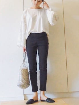 「Juze（ジュゼ）のアイテム」を使った、NAnaさん（レディース・158cm）の夏コーディネート