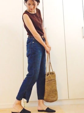 「Juze（ジュゼ）のアイテム」を使った、NAnaさん（レディース・158cm）の夏コーディネート