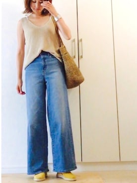 「abcdevol（エービーシーディーイーボル）のアイテム」を使った、NAnaさん（レディース・158cm）の夏コーディネート