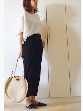 「Juze（ジュゼ）のアイテム」を使った、NAnaさん（レディース・158cm）の夏コーディネート