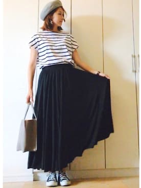 「CONVERSE（コンバース）のconverse（コンバース） ALL STAR OX（オールスターOX）（スニーカー）」を使った、NAnaさん（レディース・158cm）の夏コーディネート