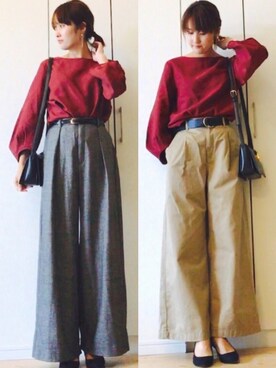 「Juze（ジュゼ）のアイテム」を使った、NAnaさん（レディース・158cm）の秋コーディネート