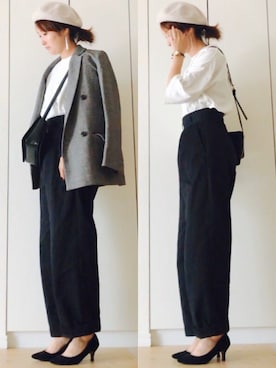 「HusHusH（ハッシュアッシュ）のアイテム」を使った、NAnaさん（レディース・158cm）の秋コーディネート