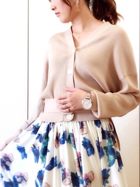 「Aura（アウラ）のアイテム（アクセサリー）」を使った、NAnaさん（レディース・158cm）の春コーディネート