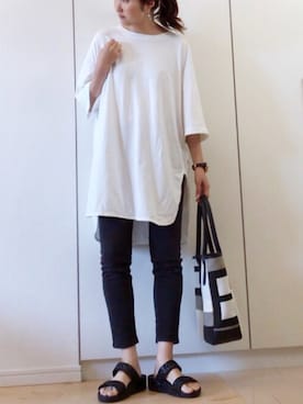 「プチプラミックス」｜NAnaさん（レディース・158cm）の春コーディネート