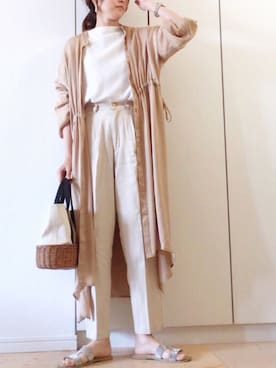 「Lee（リー）のアイテム（その他パンツ）」を使った、NAnaさん（レディース・158cm）の春コーディネート