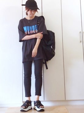 「Aura（アウラ）のアイテム（アクセサリー）」を使った、NAnaさん（レディース・158cm）の春コーディネート