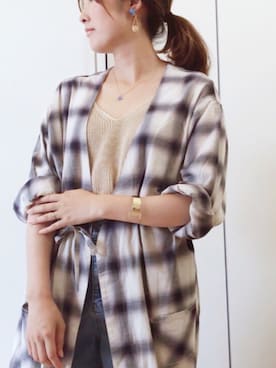 「Lee（リー）のアイテム（ジャケット/アウター）」を使った、NAnaさん（レディース・158cm）の春コーディネート