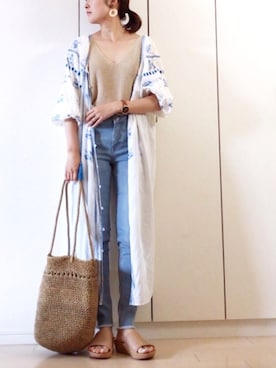 「Desigual（デシグアル）のアイテム（パンツ）」を使った、NAnaさん（レディース・158cm）の夏コーディネート