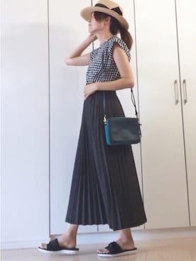 「thevirgnia」｜「アイテム（アクセサリー）」を使った、NAnaさん（レディース・158cm）の夏コーディネート