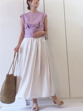 「abcdevol（エービーシーディーイーボル）のアイテム」を使った、NAnaさん（レディース・158cm）の夏コーディネート