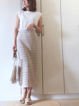 「abcdevol（エービーシーディーイーボル）のアイテム」を使った、NAnaさん（レディース・158cm）の夏コーディネート