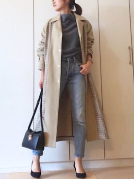 「JOURNAL STANDARD relume（ジャーナルスタンダード　レリューム）のアイテム（その他アウター）」を使った、NAnaさん（レディース・158cm）の秋コーディネート