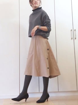 「Juze（ジュゼ）のアイテム」を使った、NAnaさん（レディース・158cm）の秋コーディネート