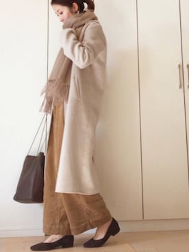 「Moname（モナーム）のアイテム（パンツ）」を使った、NAnaさん（レディース・158cm）の秋コーディネート