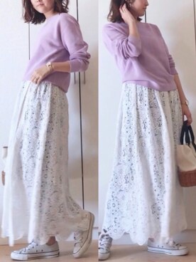 「ノーリーズ」｜NAnaさん（レディース・158cm）の春コーディネート