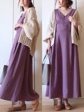 「KBF+」｜「アイテム（バレエシューズ）」を使った、NAnaさん（レディース・158cm）の春コーディネート