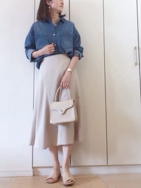 「abcdevol（エービーシーディーイーボル）のアイテム」を使った、NAnaさん（レディース・158cm）の春コーディネート
