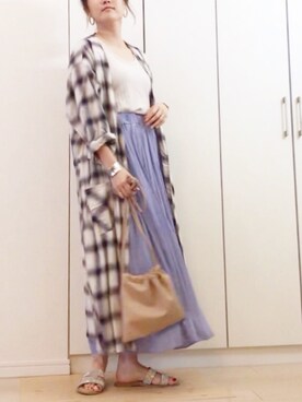 「Lee（リー）のアイテム（ジャケット/アウター）」を使った、NAnaさん（レディース・158cm）の春コーディネート