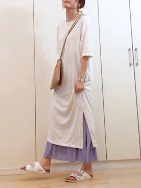 「Two Faces（トゥーフェイシーズ）のアイテム（トップス）」を使った、NAnaさん（レディース・158cm）の春コーディネート