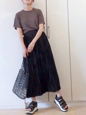 「anq.（アンク）のアイテム（バングル/リストバンド）」を使った、NAnaさん（レディース・158cm）の夏コーディネート