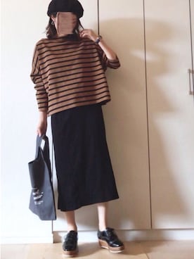 「Traditional Weatherwear」｜「アイテム（ハンチング/ベレー帽）」を使った、NAnaさん（レディース・158cm）の秋コーディネート